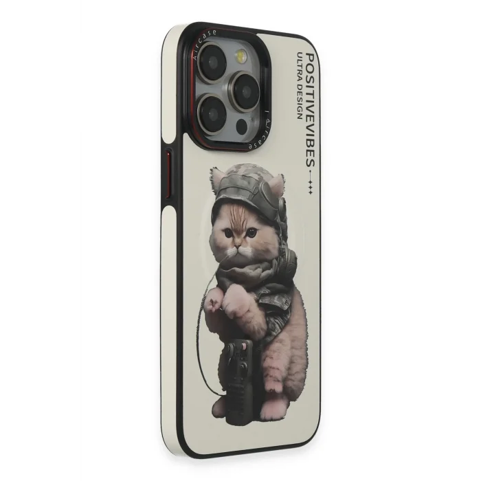 Mey İthalat®   iPhone 14 Pro Fun Magsafe Kapak - Beyaz