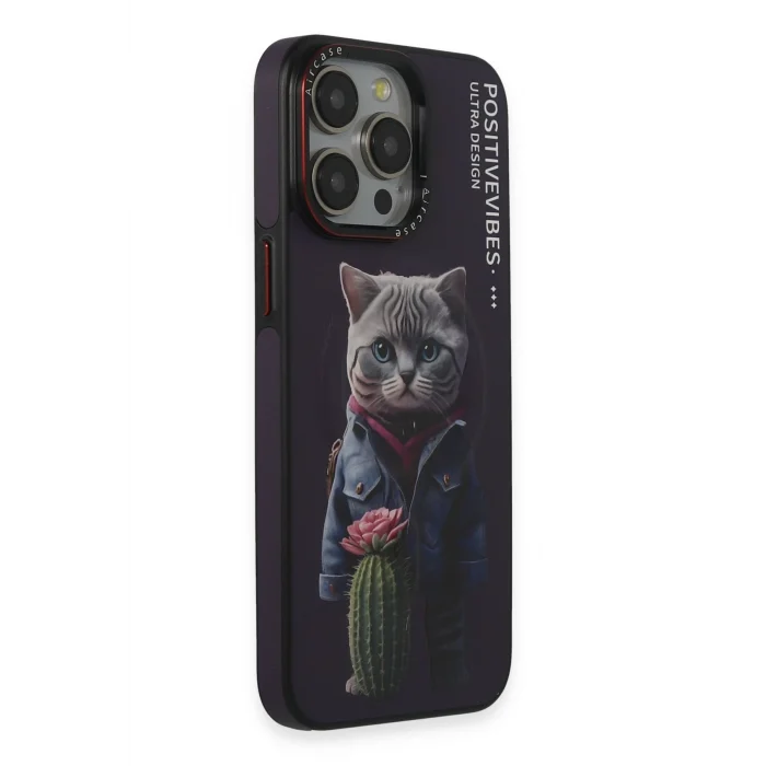 Mey İthalat®   iPhone 14 Pro Fun Magsafe Kapak - Derin Mor