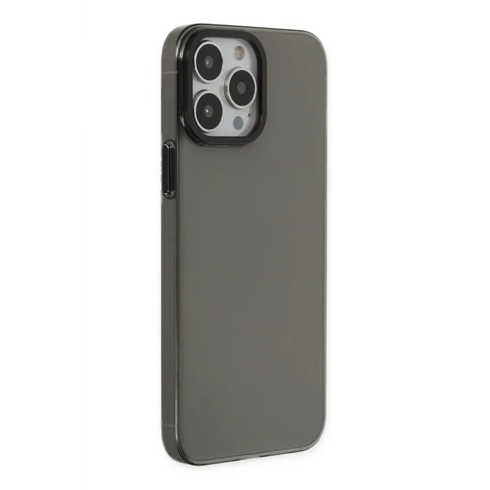 Mey İthalat®   iPhone 14 Pro Kılıf Anka PC Sert Metal Kapak - Siyah