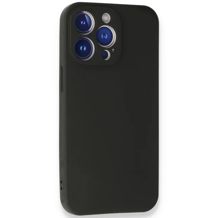 Mey İthalat®   iPhone 14 Pro Kılıf First Silikon - Siyah