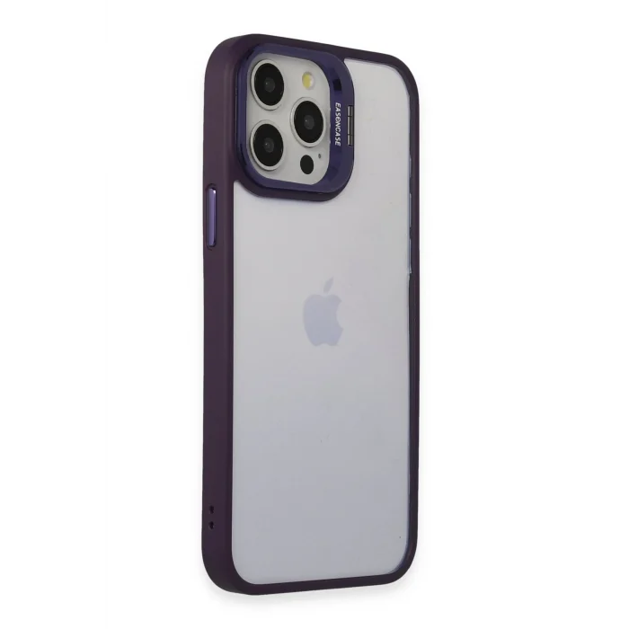 Mey İthalat®   iPhone 14 Pro Kılıf Roblox Lens Standlı Kapak - Mor