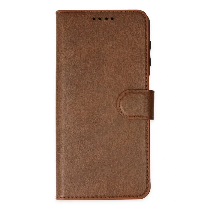 Mey İthalat®   iPhone 14 Pro Kılıf Trend S Plus Kapaklı Kılıf - Taba