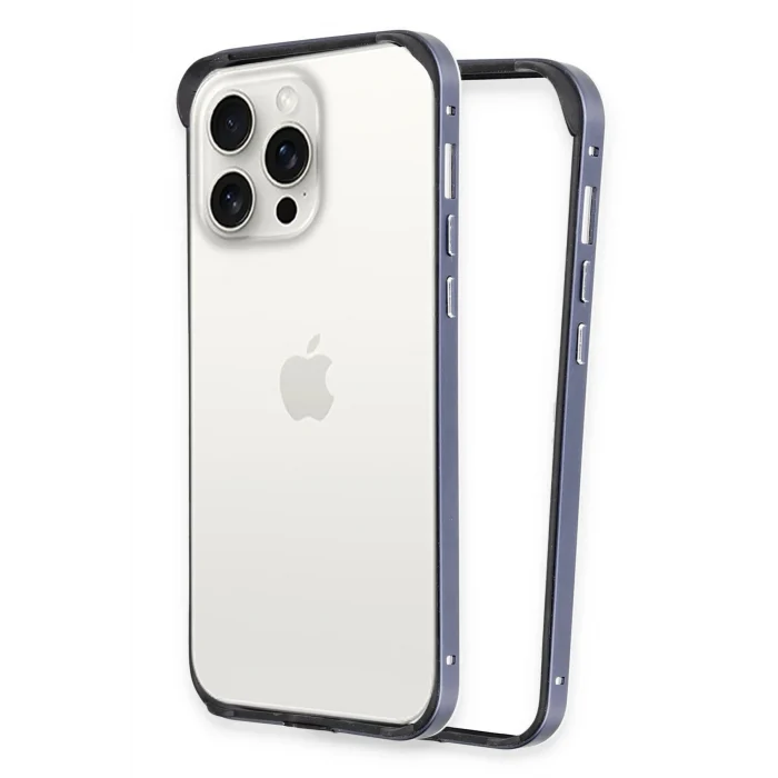 Mey İthalat®   iPhone 14 Pro Land Bumper Koruma Kapak - Lacivert