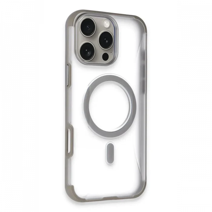 Mey İthalat®   iPhone 14 Pro Max Hilton Magsafe Kapak - Titan Gri