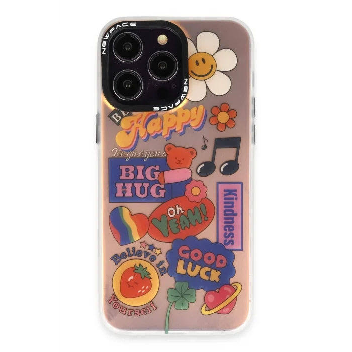 Mey İthalat®   iPhone 14 Pro Max Kılıf Estoril Desenli Kapak - Estoril - 15