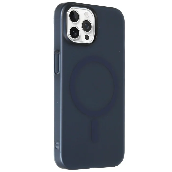 Mey İthalat®   iPhone 14 Pro Max Tuna PC Slim Magsafe Kapak - Lacivert