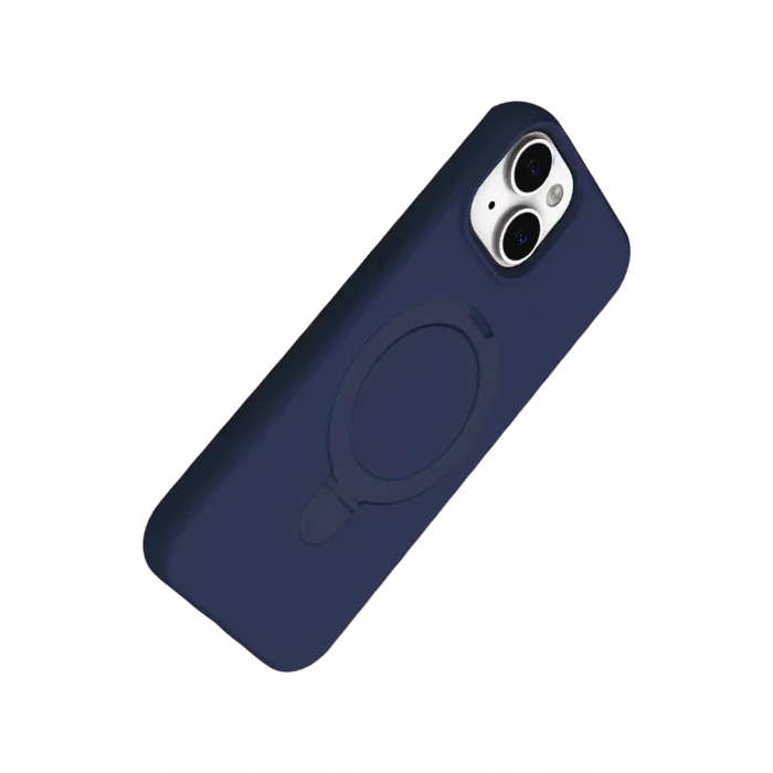 Mey İthalat®   iPhone 14 Regal Magsafe Standlı Kapak - Lacivert
