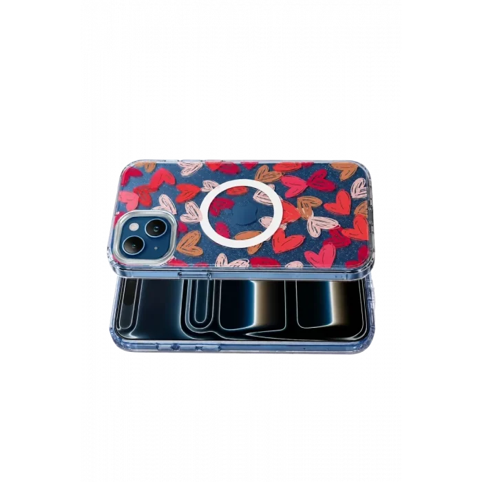 Mey İthalat®   iPhone 15 Desina Magsafe Kapak - Desen 6