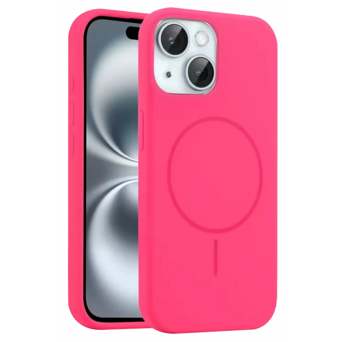 Mey İthalat®   iPhone 15 Kılıf Jully Magsafe Kapak - Pembe