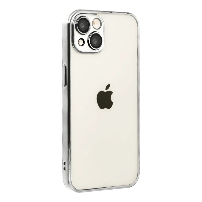 Mey İthalat®   iPhone 15  Lensli Silikon - Titan Gri