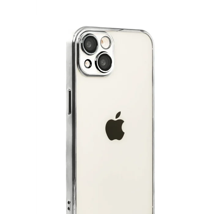 Mey İthalat®   iPhone 15  Lensli Silikon - Titan Gri