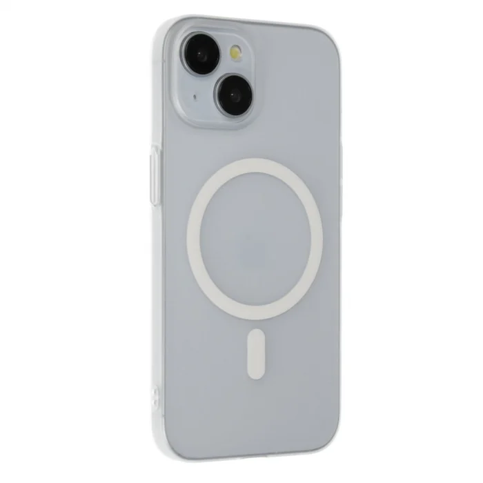 Mey İthalat®   iPhone 15 Plus Tuna PC Slim Magsafe Kapak - Şeffaf