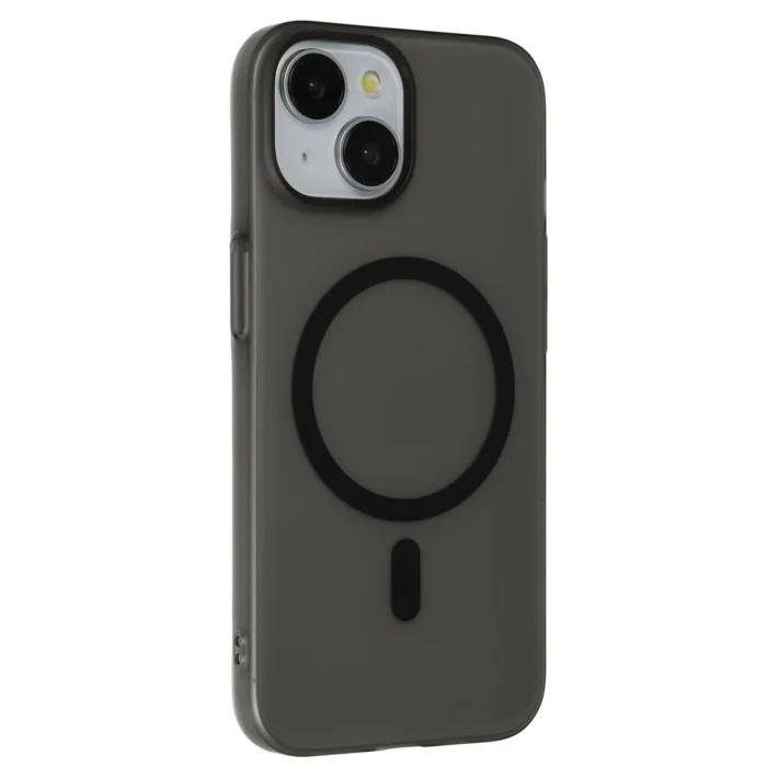 Mey İthalat®   iPhone 15 Plus Tuna PC Slim Magsafe Kapak - Siyah