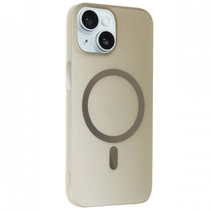 Mey İthalat®   iPhone 15 Plus Tuna PC Slim Magsafe Kapak - Titan Gri