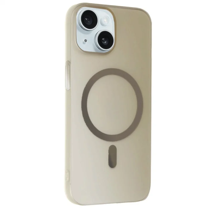Mey İthalat®   iPhone 15 Plus Tuna PC Slim Magsafe Kapak - Titan Gri
