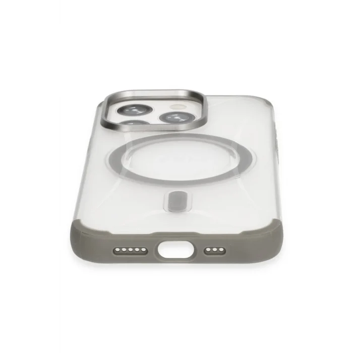Mey İthalat®   iPhone 15 Pro Hilton Magsafe Kapak - Titan Gri