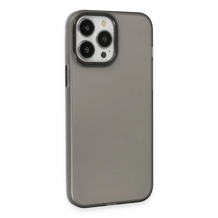 Mey İthalat®   iPhone 15 Pro Kılıf Modos Metal Kapak - Siyah