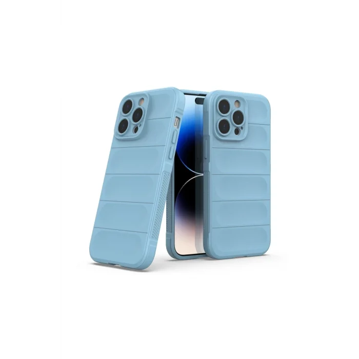 Mey İthalat®   iPhone 15 Pro Kılıf Optimum Silikon - Sky Blue