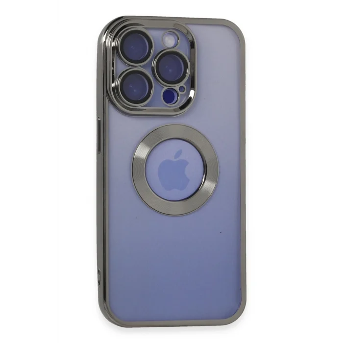 Mey İthalat®   iPhone 15 Pro Kılıf Slot Silikon - Titan Gri