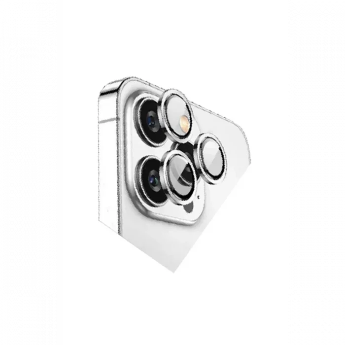 Mey İthalat®   iPhone 15 Pro Max Bilvis Titan Kamera Lens - Gümüş