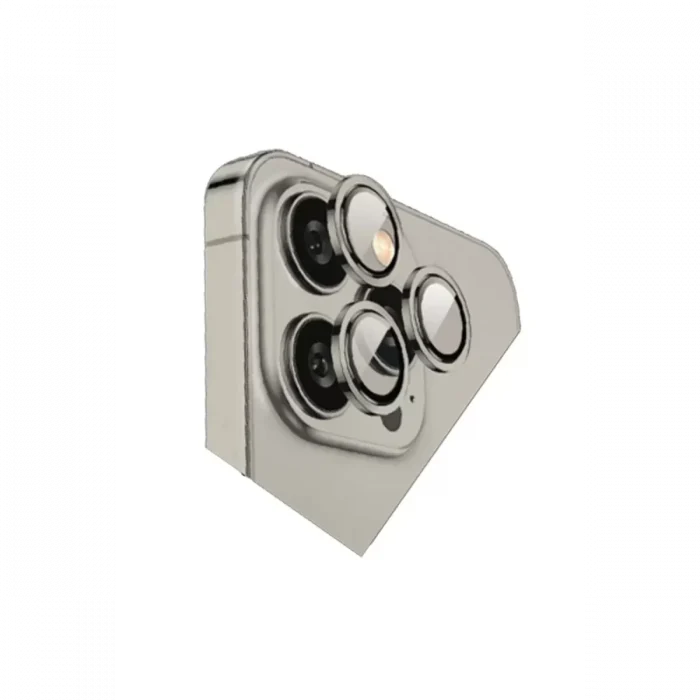Mey İthalat®   iPhone 15 Pro Max Bilvis Titan Kamera Lens - Titan Gri