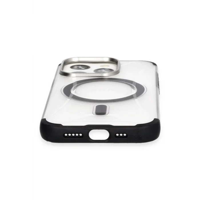 Mey İthalat®   iPhone 15 Pro Max Hilton Magsafe Kapak - Siyah