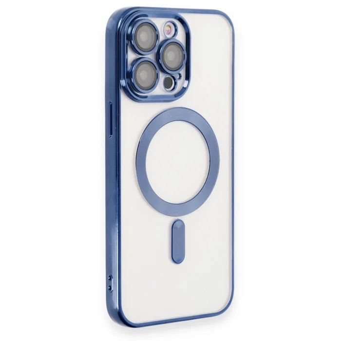 Mey İthalat®   iPhone 15 Pro Max Kılıf Kross Magneticsafe Kapak - Lacivert