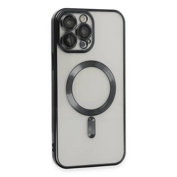 Mey İthalat®   iPhone 15 Pro Max Kılıf Kross Magneticsafe Kapak - Siyah