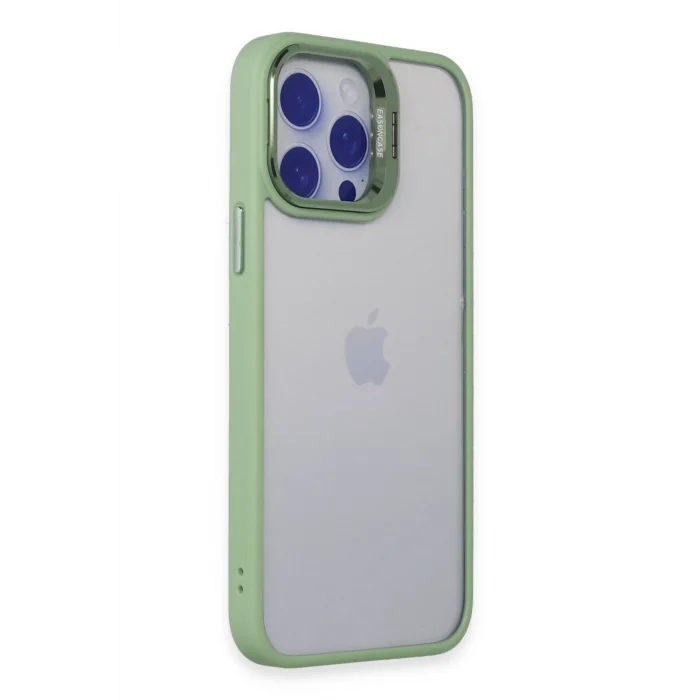 Mey İthalat®   iPhone 15 Pro Max Kılıf Roblox Lens Standlı Kapak - Yeşil