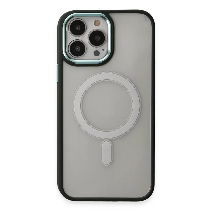 Mey İthalat®   iPhone 15 Pro Max Kılıf Room Magneticsafe Silikon - Köknar Yeşili