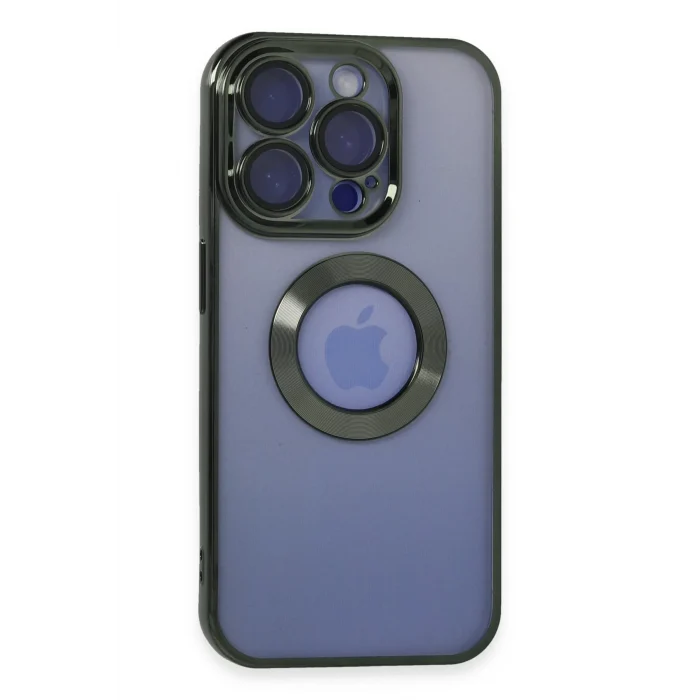 Mey İthalat®   iPhone 15 Pro Max Kılıf Slot Silikon - Köknar Yeşili