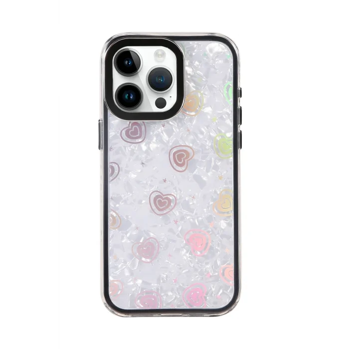 Mey İthalat®   iPhone 15 Pro Max Lumi Desenli Kapak - Siyah