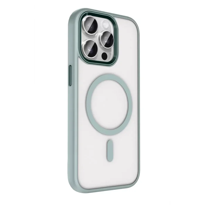 Mey İthalat®   iPhone 15 Pro Max Terea Magsafe Kapak - Gri