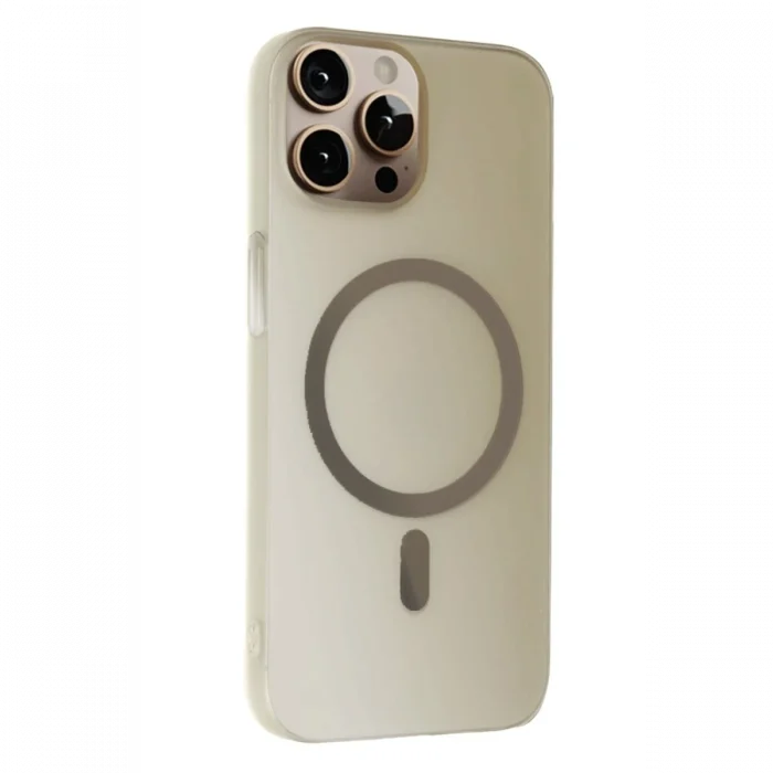 Mey İthalat®   iPhone 15 Pro Max Tuna PC Slim Magsafe Kapak - Titan Gri