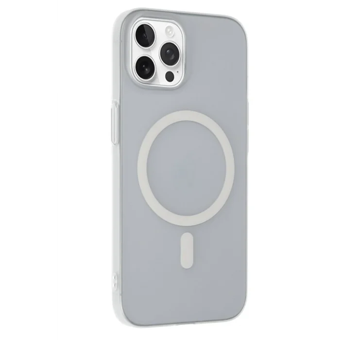 Mey İthalat®   iPhone 15 Pro Tuna PC Slim Magsafe Kapak - Şeffaf