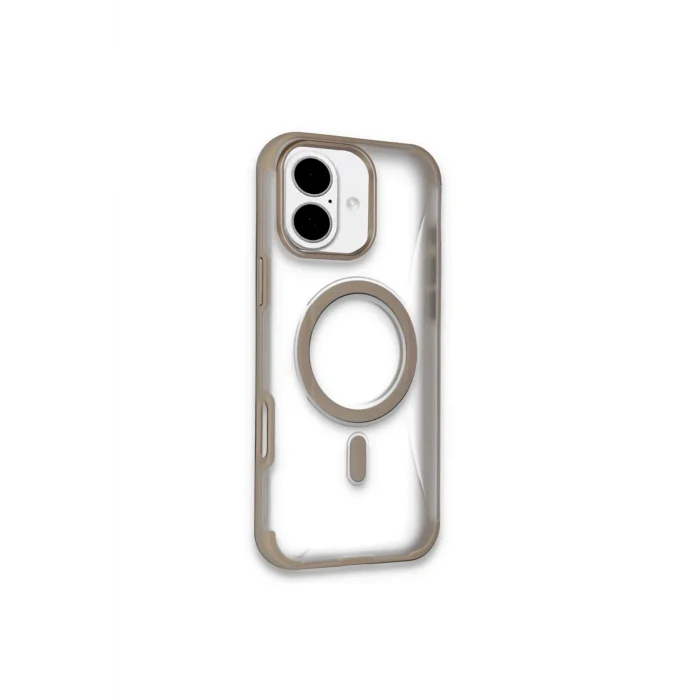 Mey İthalat®   iPhone 16 Hilton Magsafe Kapak - Gold