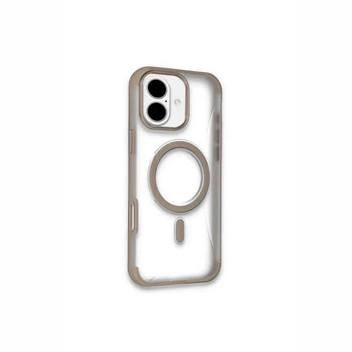 Mey İthalat®   iPhone 16 Hilton Magsafe Kapak - Gold