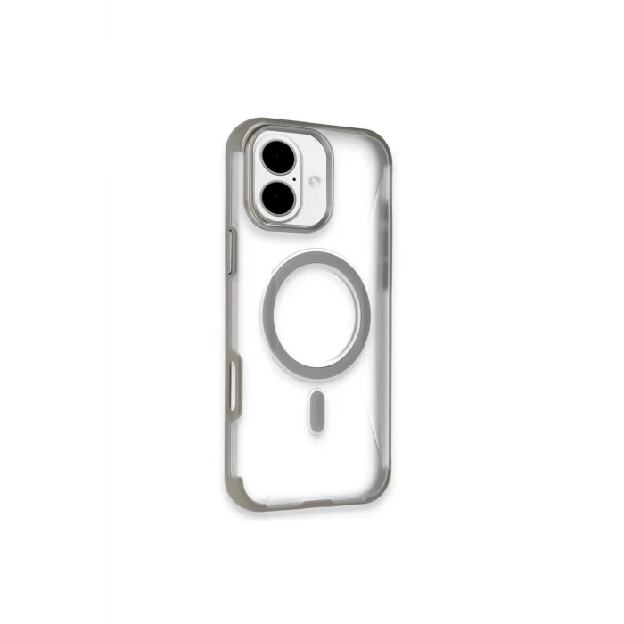 Mey İthalat®   iPhone 16 Hilton Magsafe Kapak - Titan Gri