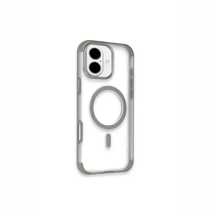 Mey İthalat®   iPhone 16 Hilton Magsafe Kapak - Titan Gri