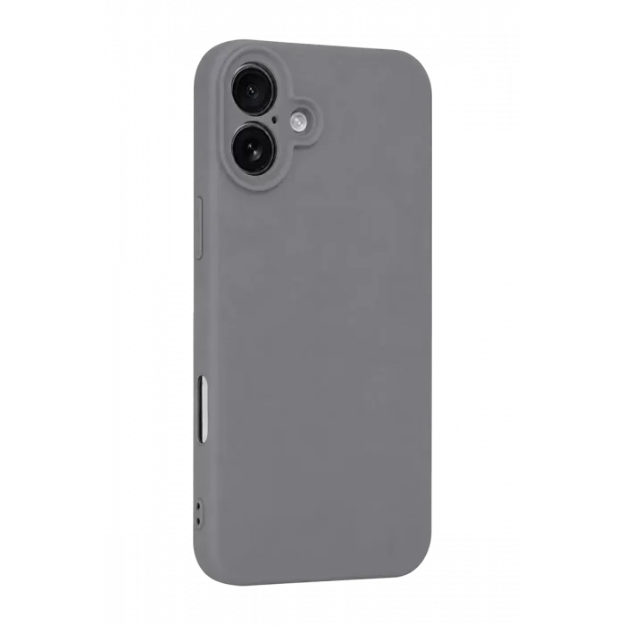 Mey İthalat®   iPhone 16 Plus Kılıf First Silikon - Gri