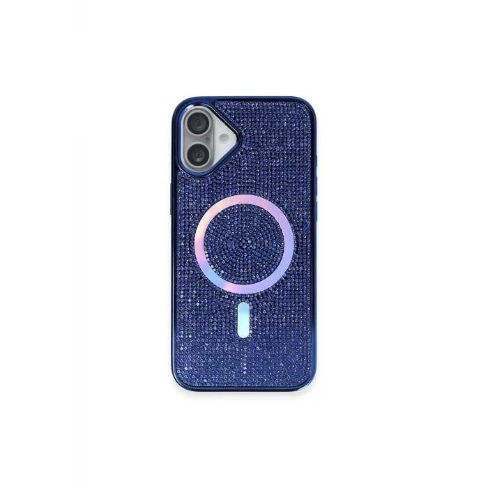 Mey İthalat®   iPhone 16 Plus Kılıf Helen Magsafe Kapak - Lacivert