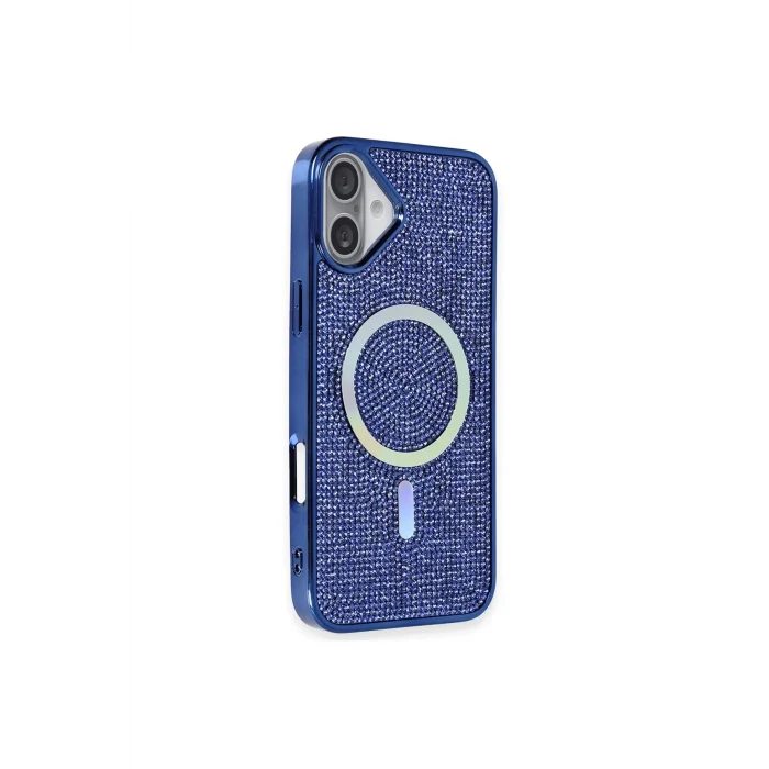 Mey İthalat®   iPhone 16 Plus Kılıf Helen Magsafe Kapak - Lacivert