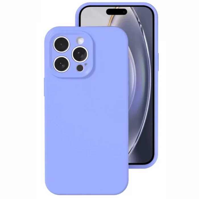 Mey İthalat®   iPhone 16 Pro Kılıf Nano içi Kadife Silikon - Lila