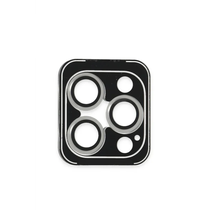 Mey İthalat®   iPhone 16 Pro Max PVD Metal Kamera Lens - Gümüş