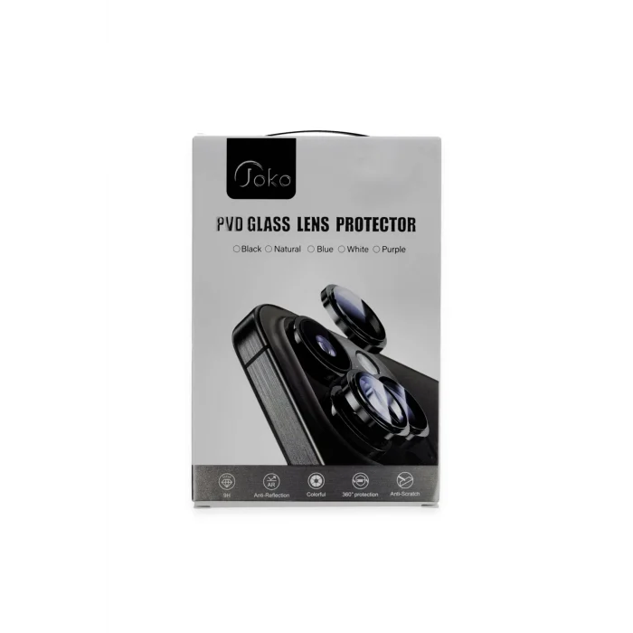 Mey İthalat®   iPhone 16 Pro Max PVD Metal Kamera Lens - Siyah