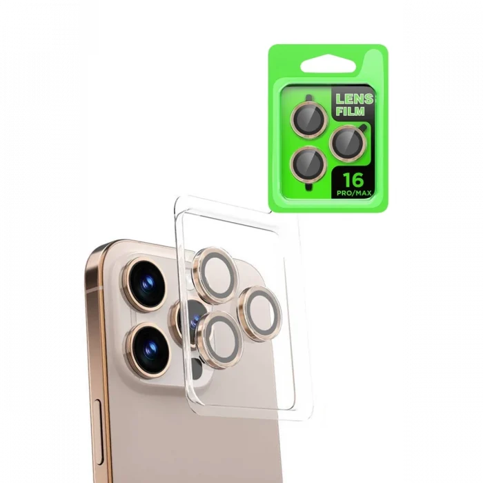 Mey İthalat®   iPhone 16 Pro Max Raze Metal Kamera Lens - Natural Grey