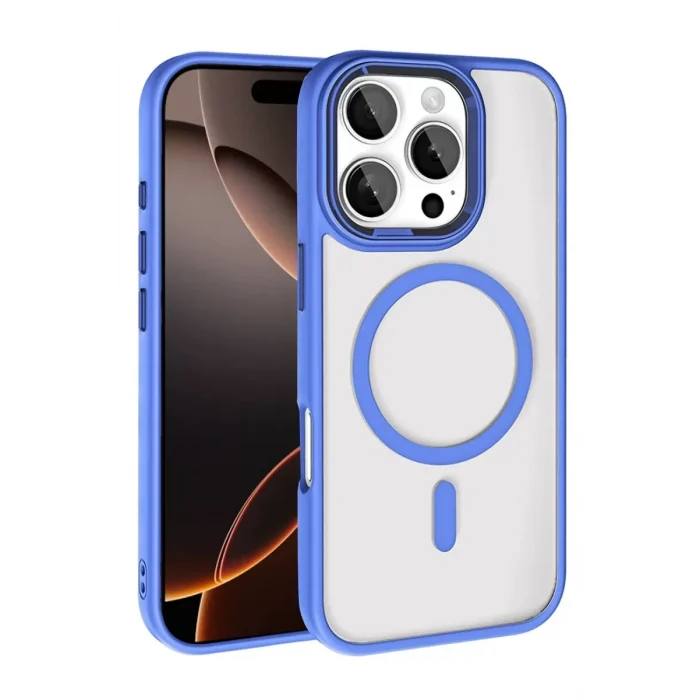Mey İthalat®   iPhone 16 Pro Max Terea Magsafe Kapak - Mavi