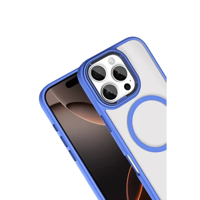 Mey İthalat®   iPhone 16 Pro Max Terea Magsafe Kapak - Mavi