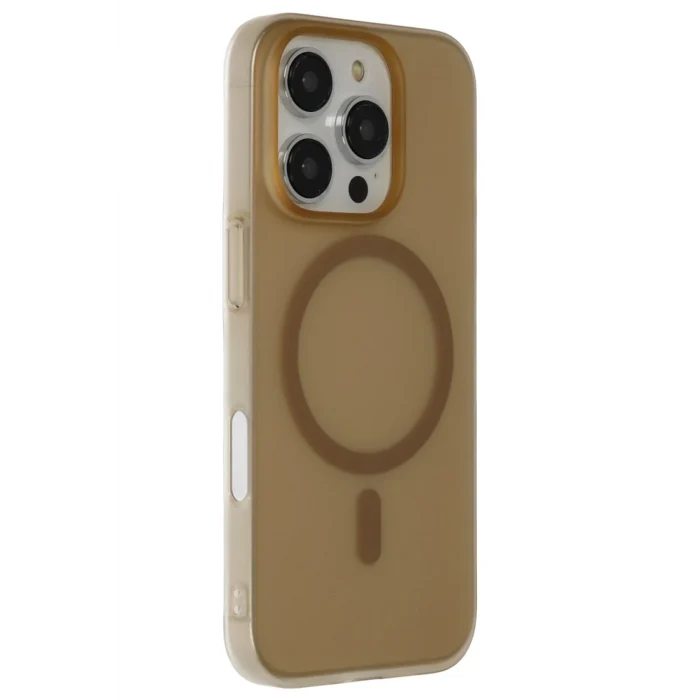 Mey İthalat®   iPhone 16 Pro Max Tuna PC Slim Magsafe Kapak - Çöl Titanyum