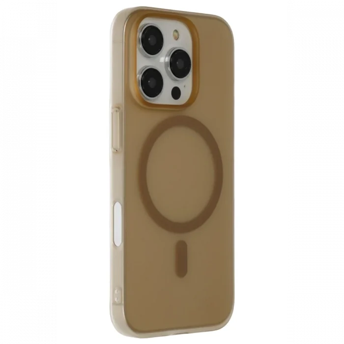 Mey İthalat®   iPhone 16 Pro Max Tuna PC Slim Magsafe Kapak - Çöl Titanyum